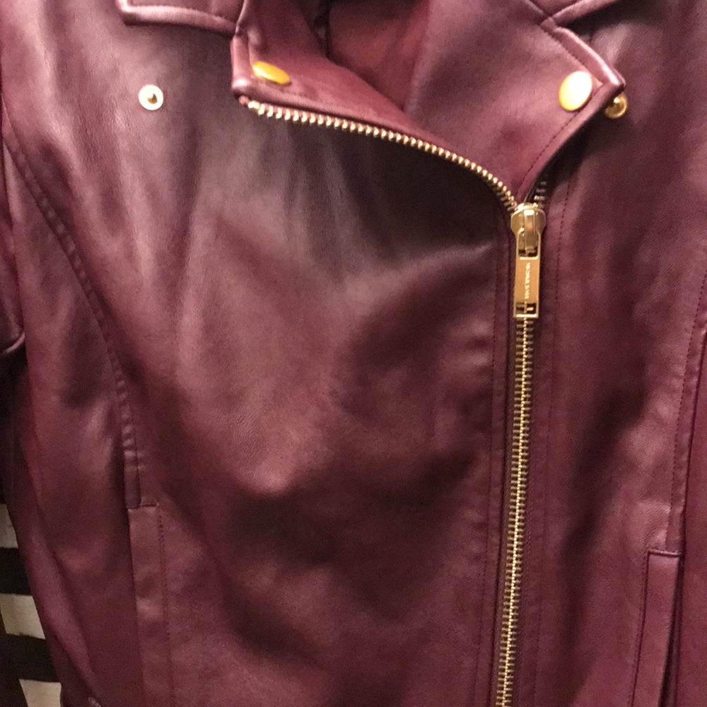 VGUC Michael Kors Leather Moto Jacket - Picture 2 of 7